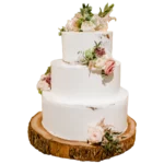 Gateaux de mariage base en bois